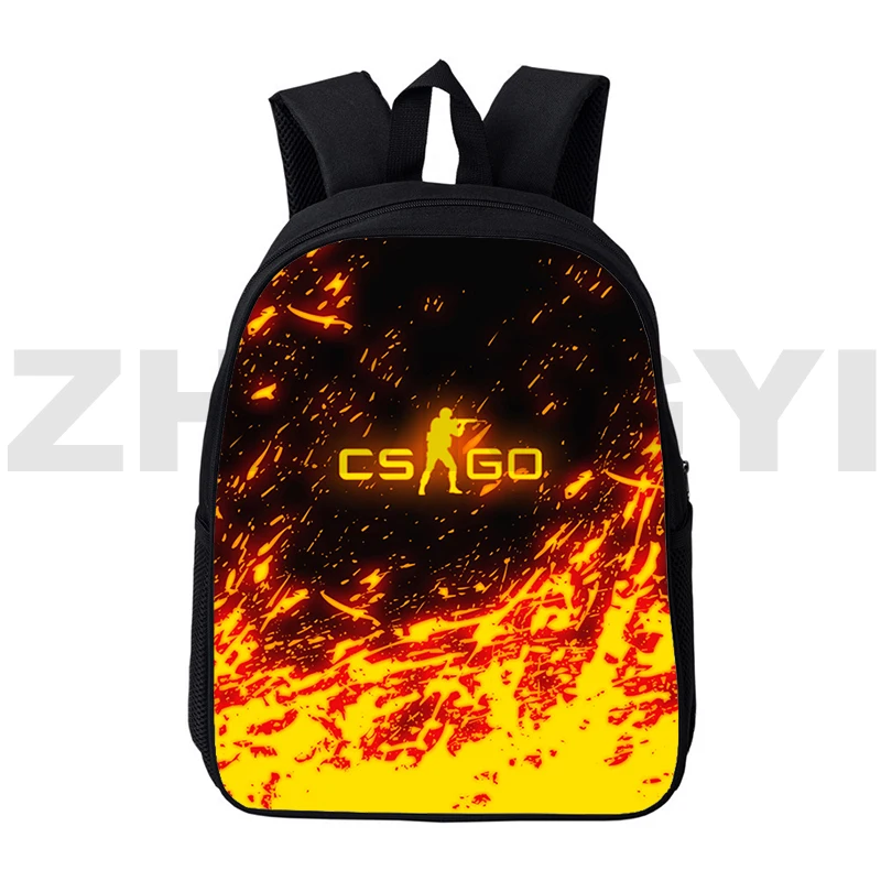 

High Quality Assault Game CS GO 3D Backpacks 16 Inch Cartoon Rucksack Kindergarten CSGO School Back Pack for Boys Book Bags