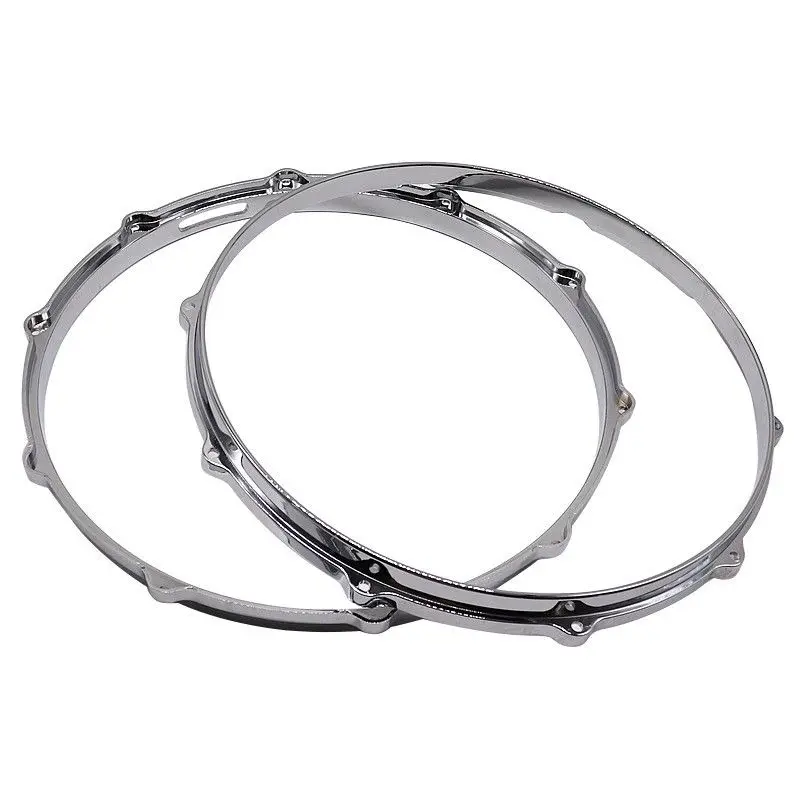 

14 inch 10 hole silver die-casting drum ring aluminum alloy musical instrument drum accessories jazz drum ring hot selling