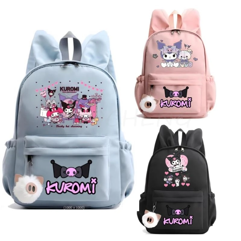 

Mochila Lovely Kuromi Melody Backpack Teen Girls Boys Back To School Backpack School Bag Rucksack Women Canvas Rucksack Kid Gift