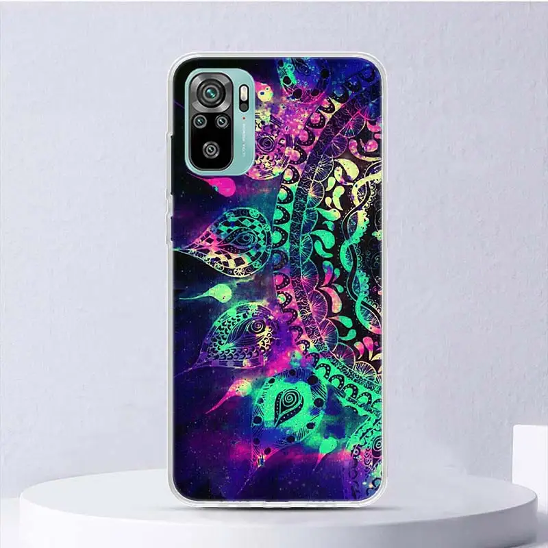 Mandala Sunflower Mandala Soft Case For Xiaomi Redmi Note 13 12S 11S 10S 12 11 10 Phone Cover 11T 11E Pro Plus 9 9S 8 8T Shell C