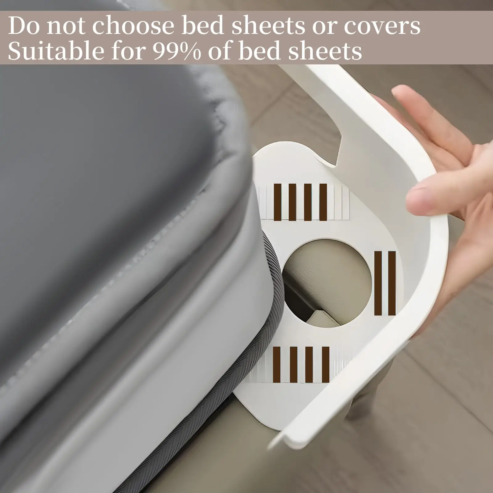 

4PCS Invisible Heavy Duty Bedsheet Corner Tightener Clips Mattress Straps for All Sheet Sizes Non-Slip Holders Secure Bed Sheets