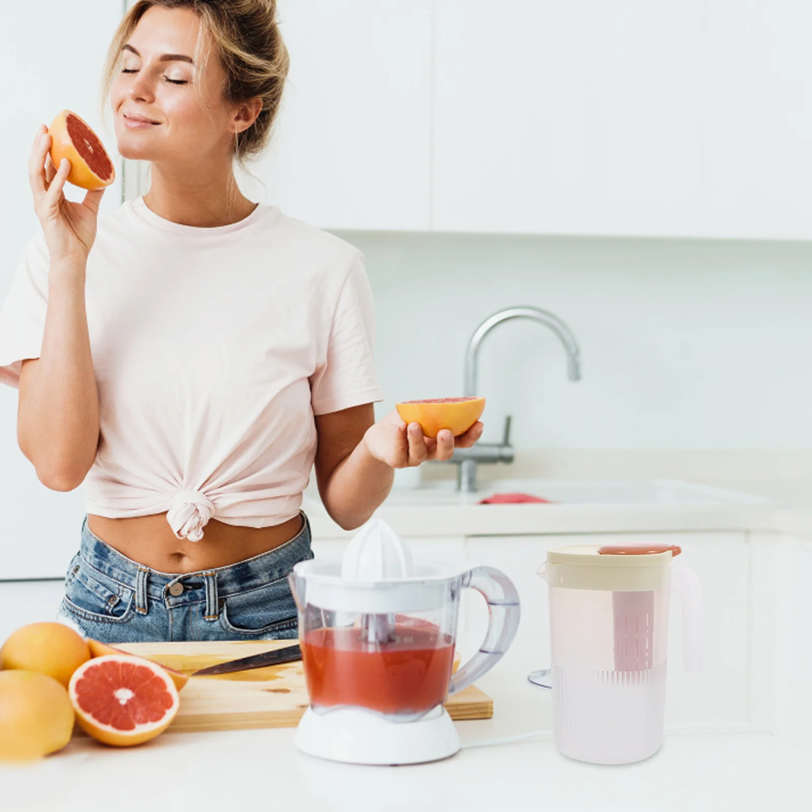 

2200Ml Large Capacity Water Pitcher Heat Resistant Clear Kettle For Iced Tea Lemonade Beer Soda Cold Drinks Bpa Free Plastic