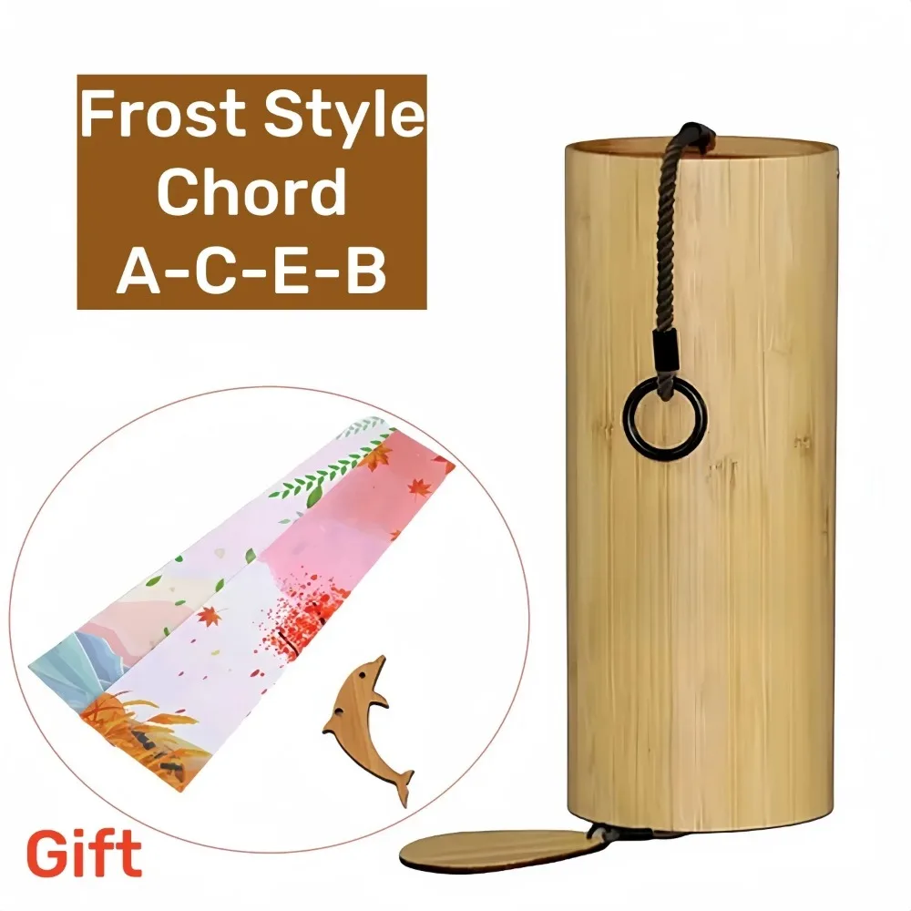 Bamboo Wind Chimes Outdoor Garden Patio Decoration Yard Pendant Meditation Relaxation C G Am Dm Chord Music Aeolian Bells