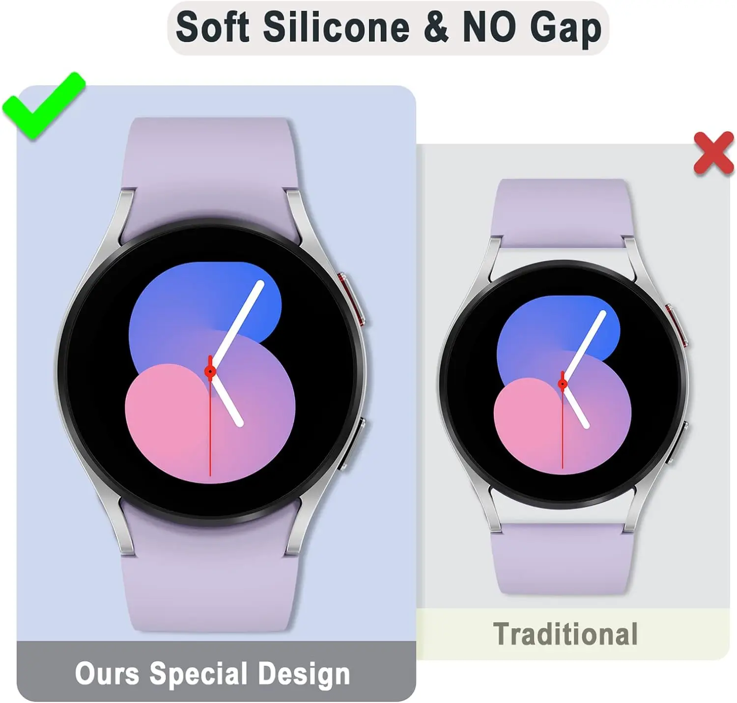 official silicone For Samsung Galaxy Watch 7 6 strap 44mm 40mm 20mm Bracelet Galaxy Watch 4 6 classic 5 pro 47mm 43mm 42mm 46mm