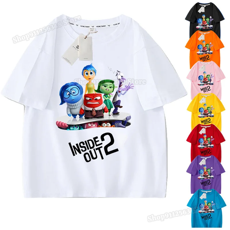 Inside Outs 2 t-Shirt abbigliamento per bambini abbigliamento per bambini ragazzi ragazze camicia estiva a maniche corte in cotone Boutique Tees