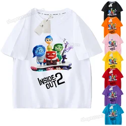 Inside Outs 2 t-Shirt abbigliamento per bambini abbigliamento per bambini ragazzi ragazze camicia estiva a maniche corte in cotone Boutique Tees Cartoon Y2K