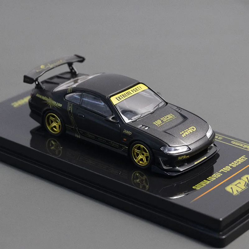 INNO 1/64 S15 TOP SECRET APAxpo Alloy Motor Vehicle Toy Die-casting Metal Model Collection Boy Gifts