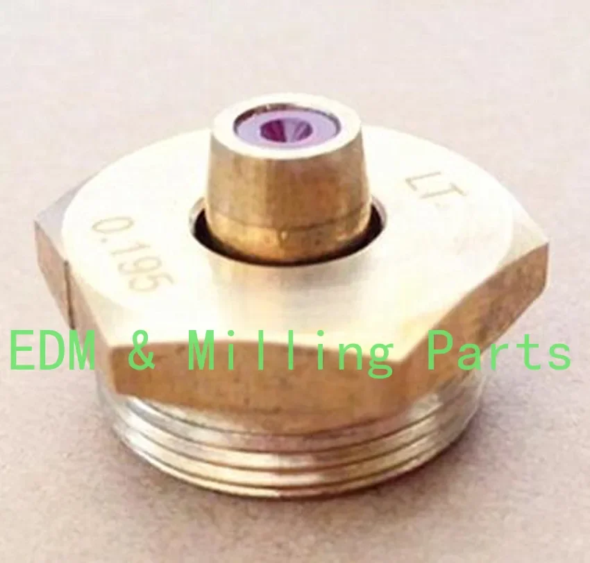 1PC EDM Wire Cut Ruby Diamond Nozzle Guide 0.192mm 0.195mm 0.215mm For CNC Sparks Machine Service