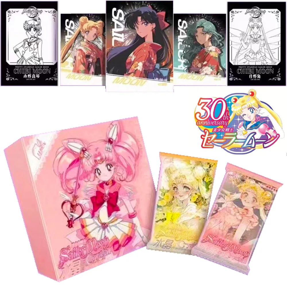 Wholesale Sailor Moon Card 30th Anniversary Eternal Crystal Series Collection Cards Fantasy Magic Cards Flash Card