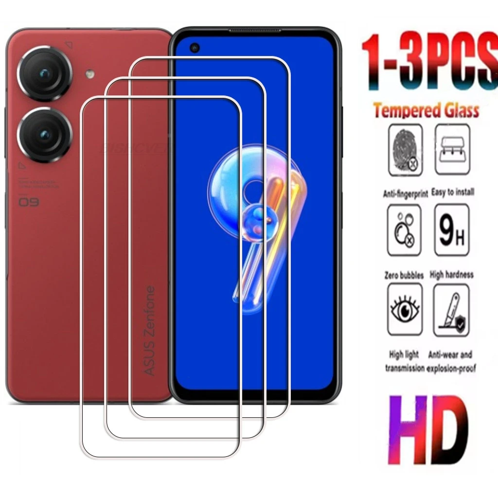 

1-3PCS 9H Tempered Glass For ASUS Zenfone 10 9 8 10Z ASUSZenfone10 Z Zenfone10 Zenfone9 Zenfone8 AI2302 Screen Protector Film