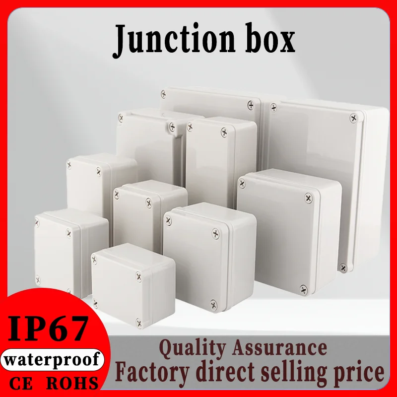 

AG Series Outdoor Waterproof Junction Box Housing IP67 ABS Plastic Enclosure Screw Cable Sealed Cases for Electronics