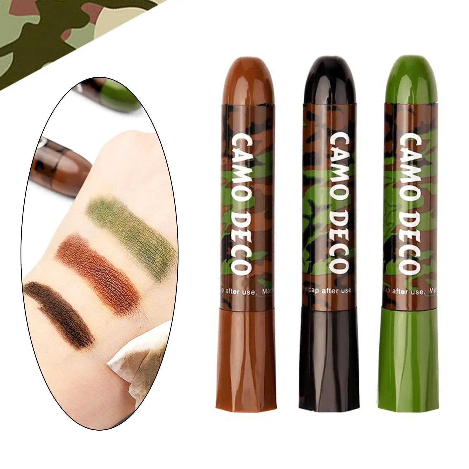 3Pcs Face Paint Forest kit trucco Jungle Body Painting colori portatili Set di olio