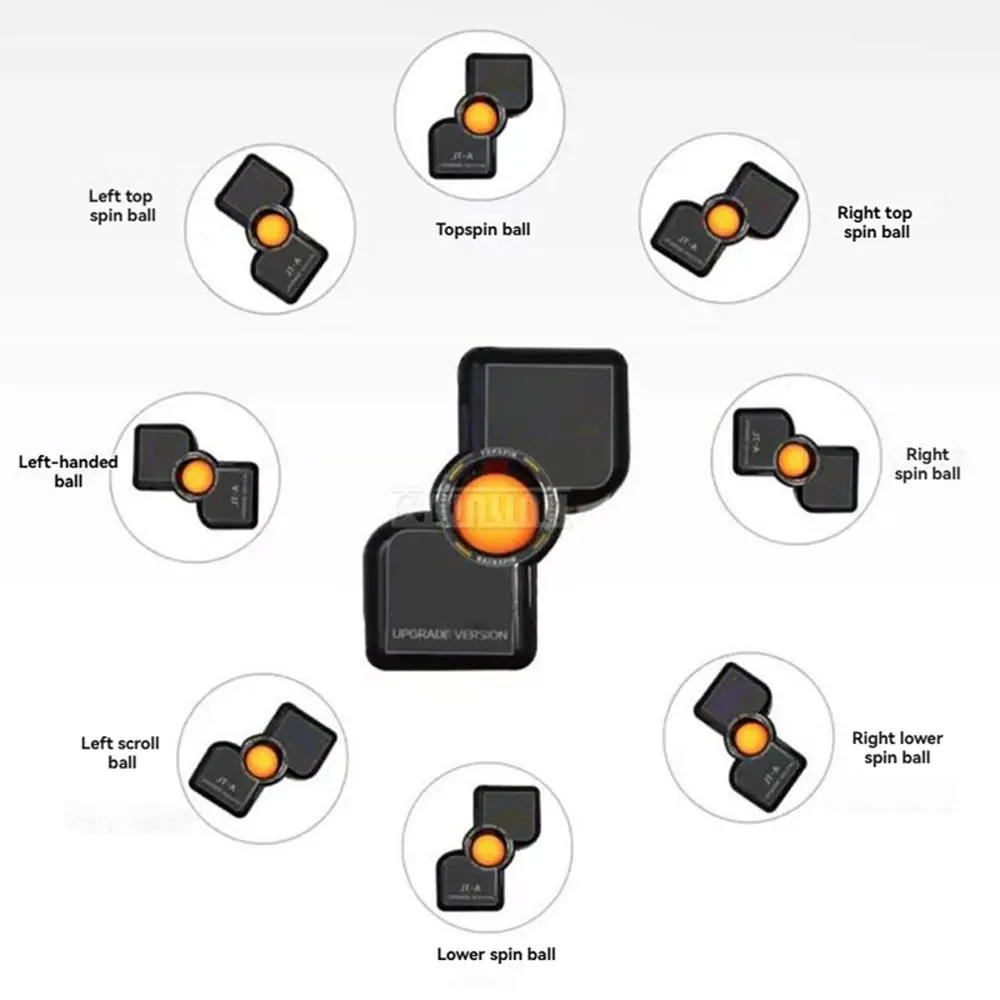  Compact AutomaticTable Tennis Practice Machine,JT-A Home Table Tennis Ball Server, Multi-Spin Portable Robot