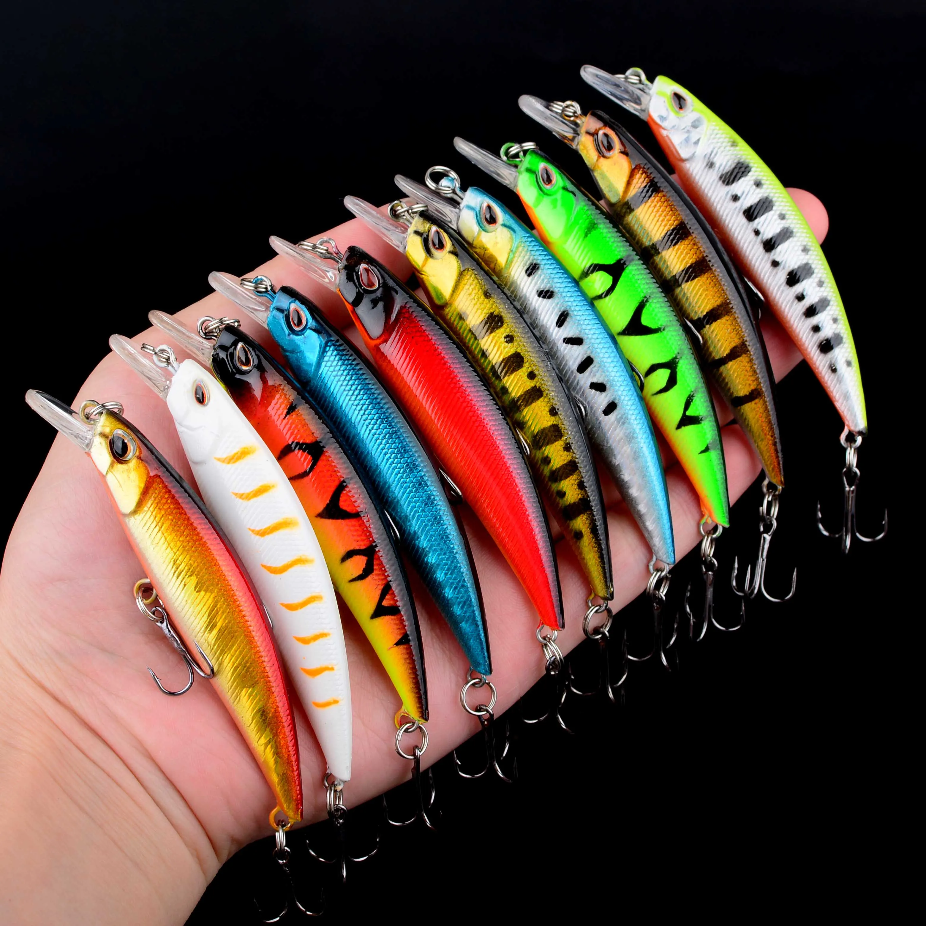 Wobbler Crankbait Minnow para lubina y trucha en agua dulce - imagen 5