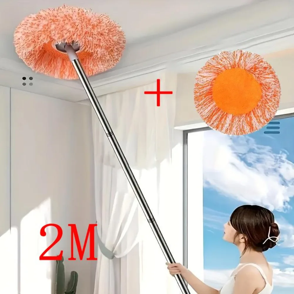 Multi Functional Ceiling And Wall Mop -Flexible, Suitable for Both Dry And Wet Use, Easy To Clean Floors, Tiles, Glass, And Cars