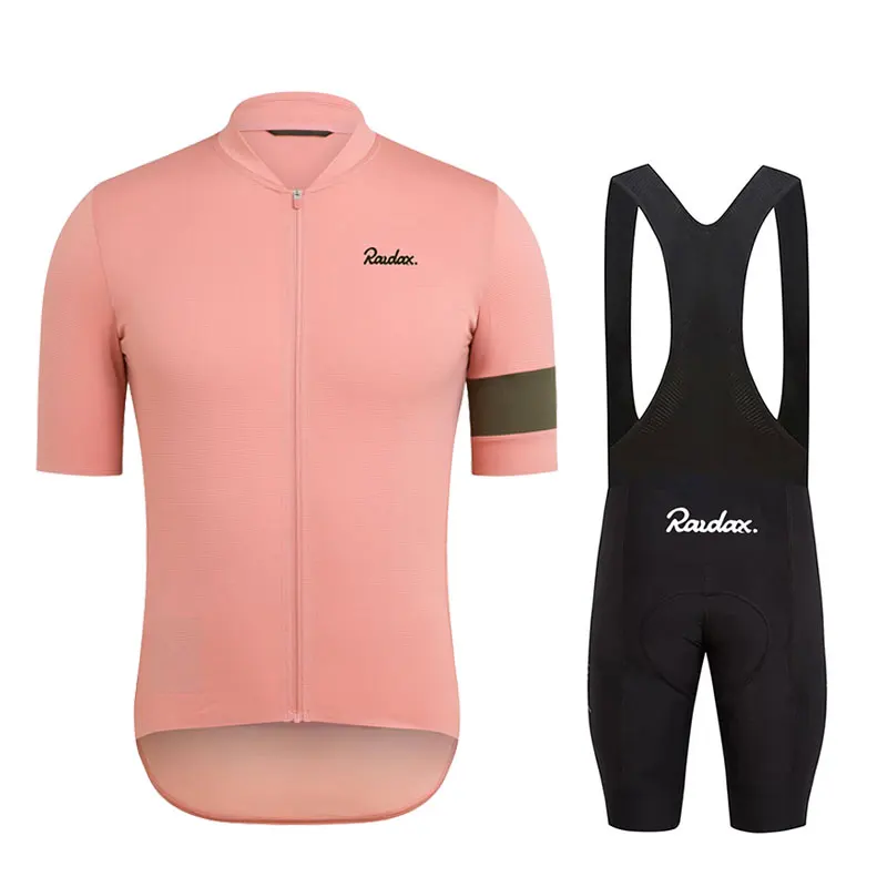 Raudax Heren Fietssjersey Sets Met Korte Mouwen Ropa Ciclismo Hombre Zomer Fietskleding Triatlon Korte Broek Pak Fietsuniform