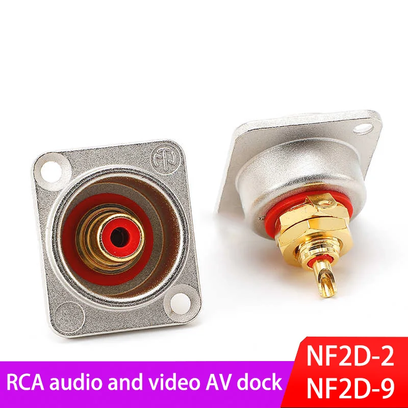 

Female RCA Panel Mount Chassis Socket Connector, Excellent quality, Black Female Socket, Red&Black Colors Available