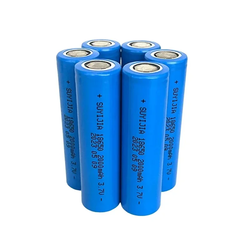 10-100pcs 18650 3.7V 2000mAh Li-ion Rechargeable Batteries for Strong Light Flashlight Headlight Mobile Phone/medical Equipment