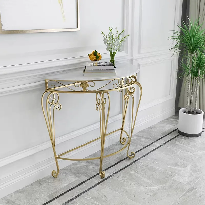 Nordic Entrance Console Tables Wrought Iron Console Table Hallway Table Entryway Table Living Room Furniture Corridor Decoration