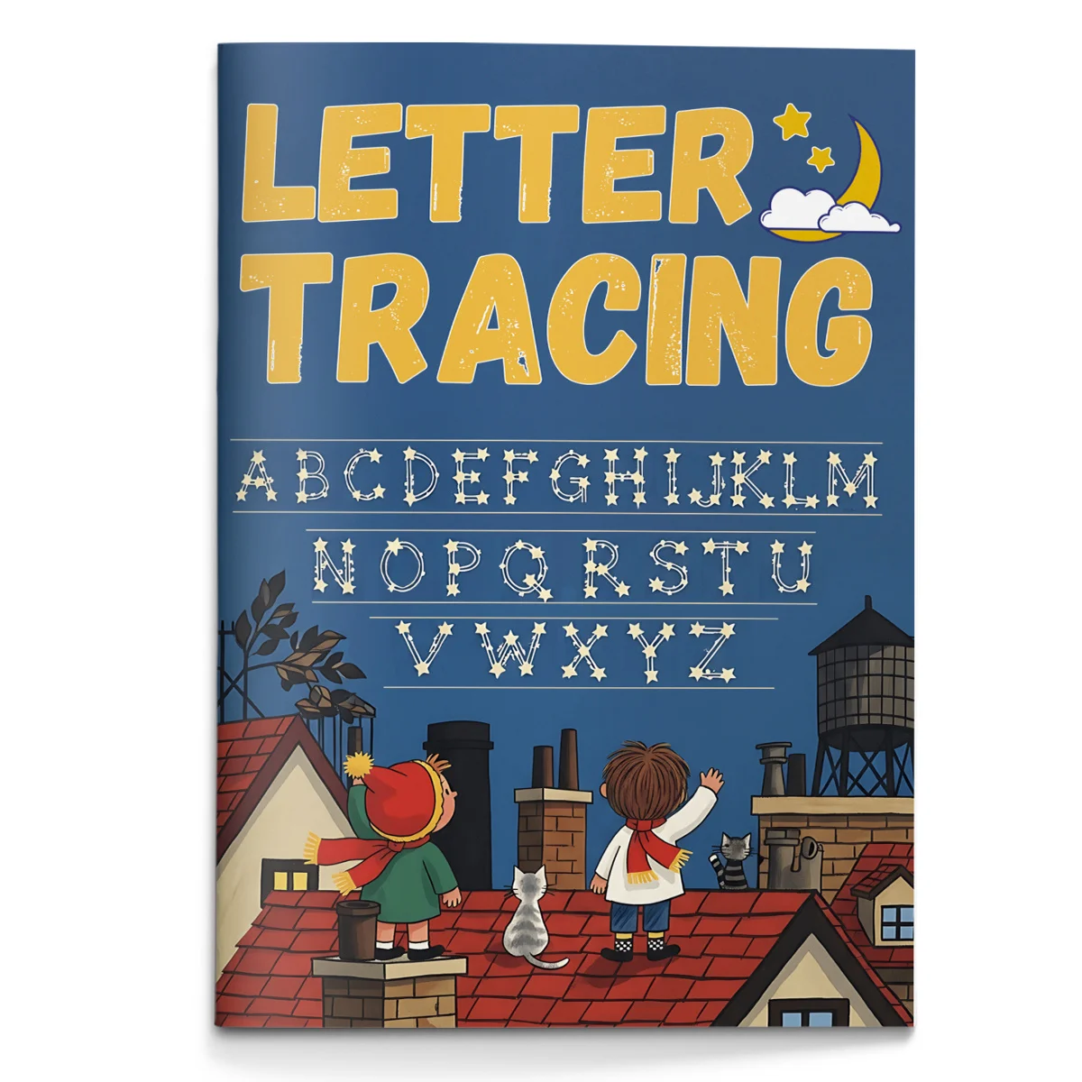 Letter Tracing Book for Kids Fun Educational Handwriting Practice Workbook to Learn ABC Uppercase Letters Build Writing