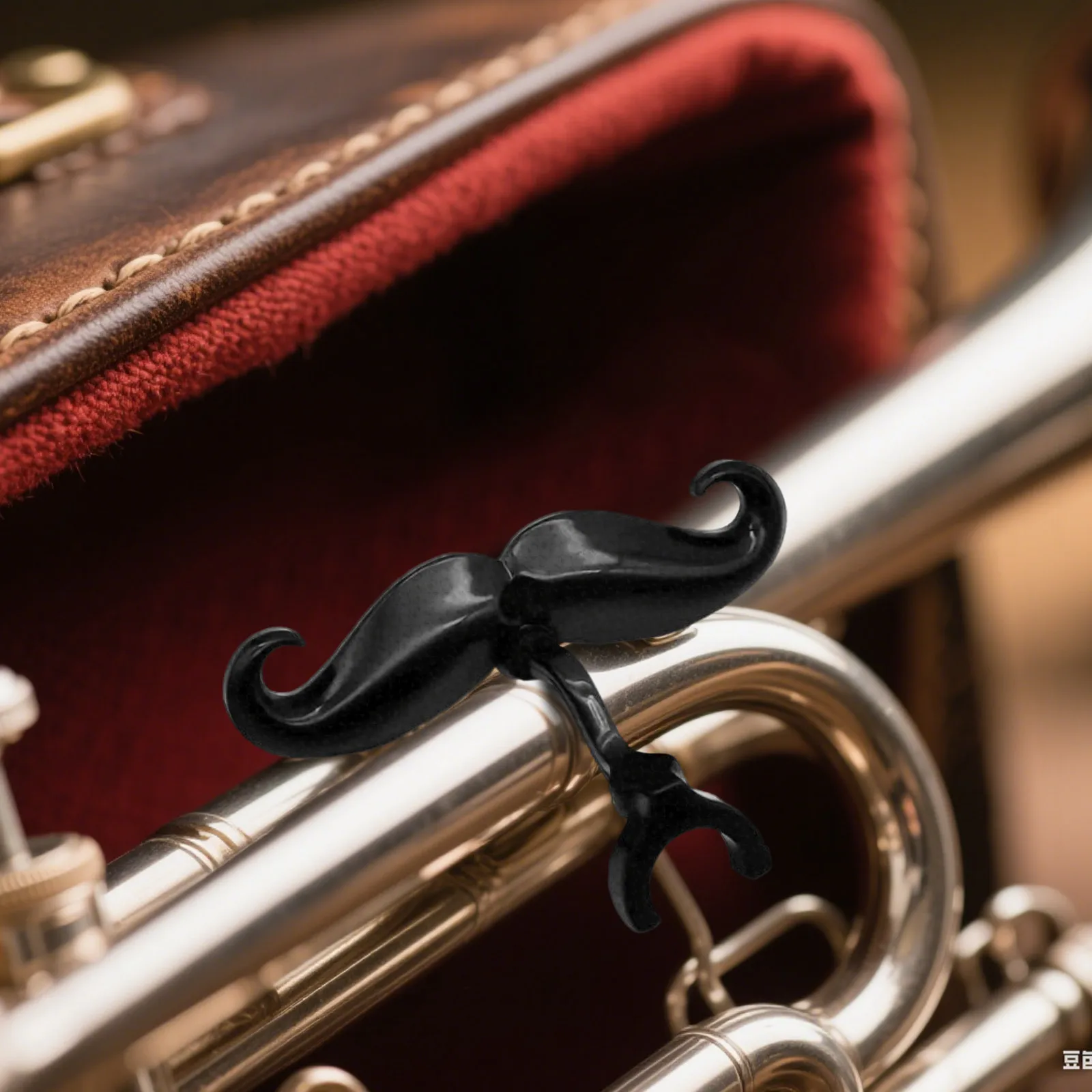 هدية وإكسسوارات مبتكرة ممتعة للاعبي البوق من جميع الأعمار، عبوة من قطعتين من الشارب لقطعة فم البوق مع حافظة واقية