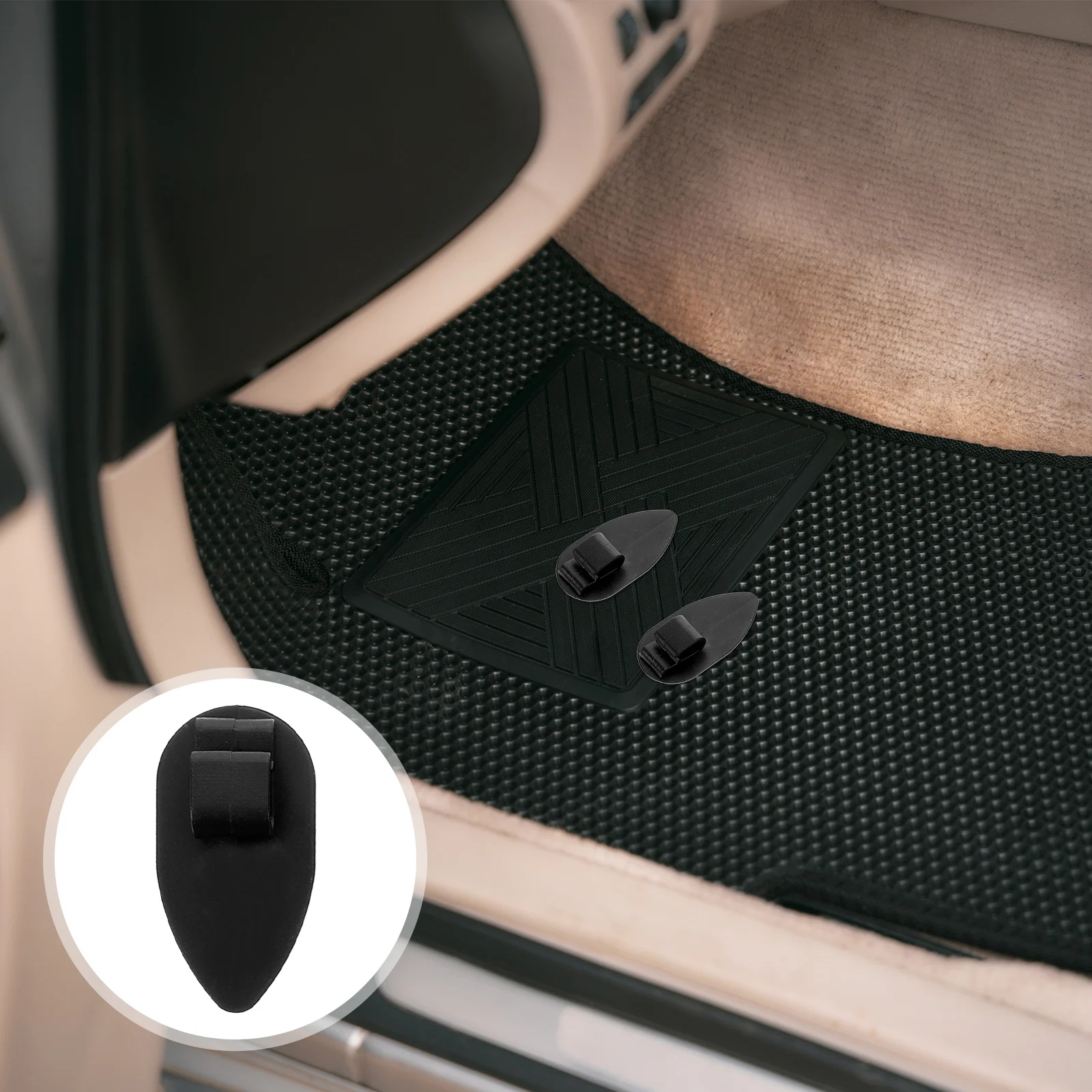 

10Pcs Automotive Floor Mat Clips Anti-Slip Fixing Grips for Car Mats Retainers Secure Foot Mat Position Holder