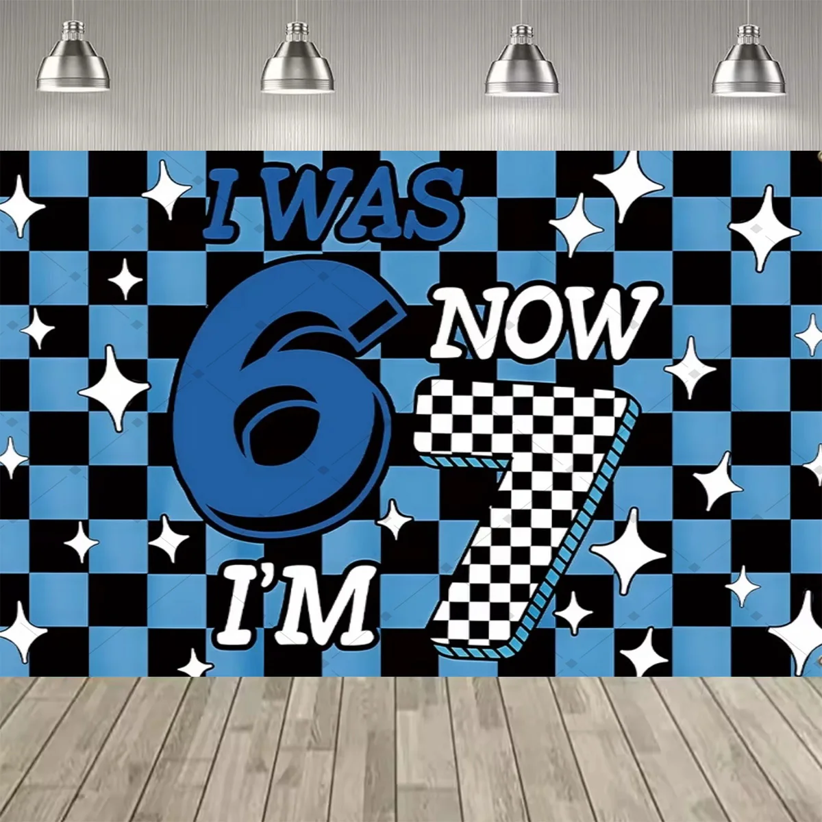 2D Flache Farbige Zahlen ICH BIN JETZT 6, WAR EHER 7 - Themen-Dekoration für Jungen- und Mädchen-Geburtstagsfeiern, Party-Hintergrund, Partyzubehör, Deko-Banner – Detail 6