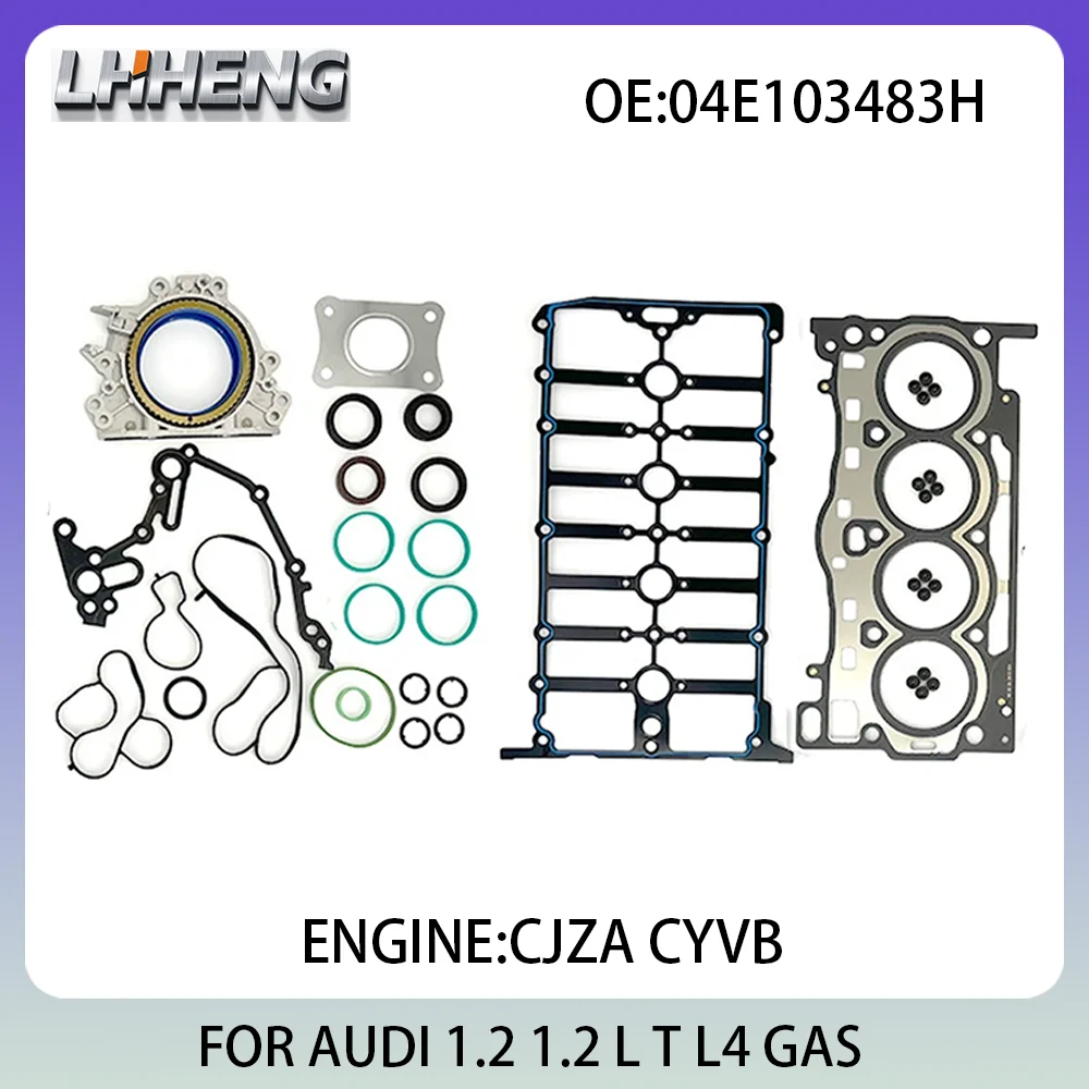 

Engine Full Overhaul Gasket Kit Rebuild Set For AUDI SEAT SKODA VW 04E103483H 04E103483M 1.2L 1.2 L T L4 GAS CJZA CYVB 2012-2022