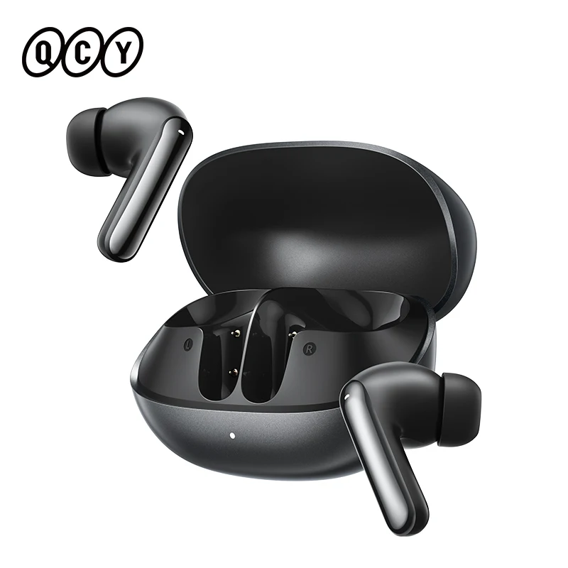 Écouteurs sans fil Bluetooth 6.0 QCY Melobuds N20 BH25HT20A - Réduction de bruit adaptative ANC -50 dB - Haut-parleurs de 13 mm - 6 micros - Appels HD - Autonomie de 40 heures