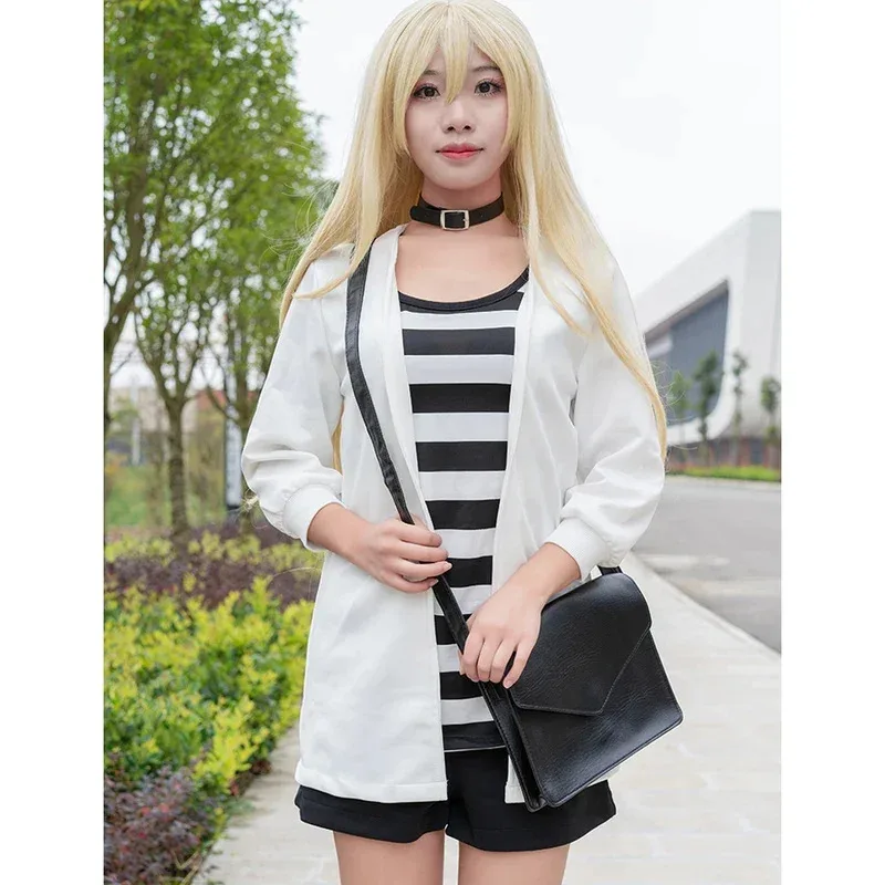 أزياء أنيمي ملائكة الموت راشيل غاردنر التأثيرية راشيل جاردنر سترة كاملة يومية تي شيرت كرنفال الهالوين مصنوع حسب الطلب