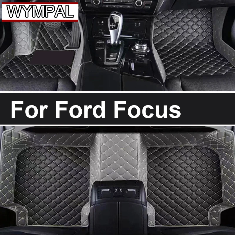 Car Floor Mats For Ford Focus MK2.5 2006 2007 2008 2009 2010 2011 Auto Foot Pads Automobile Carpet Cover Interior Accessories