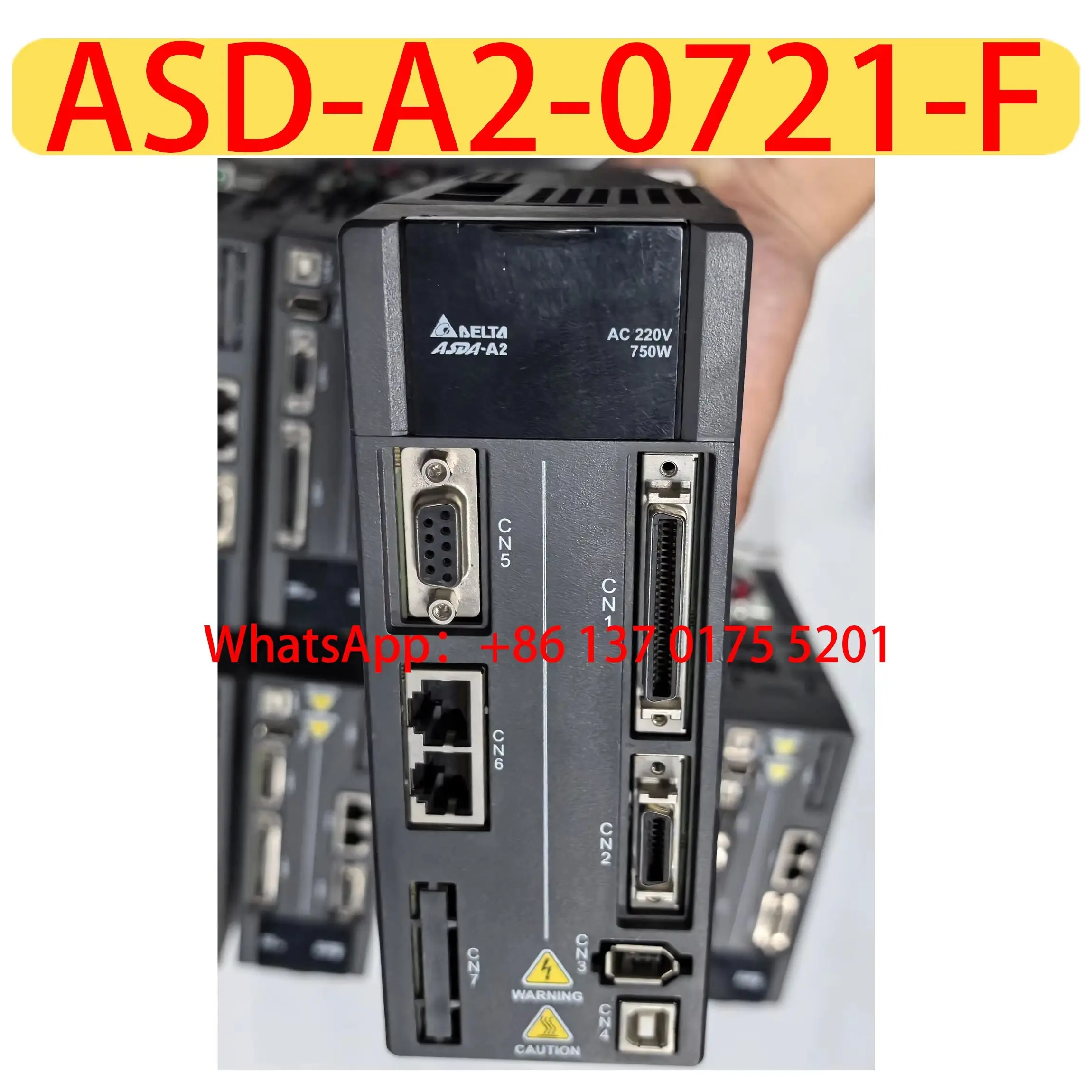 

ASD-A2-0721-F Used Servo Drive，Tested ok，Fast shipping