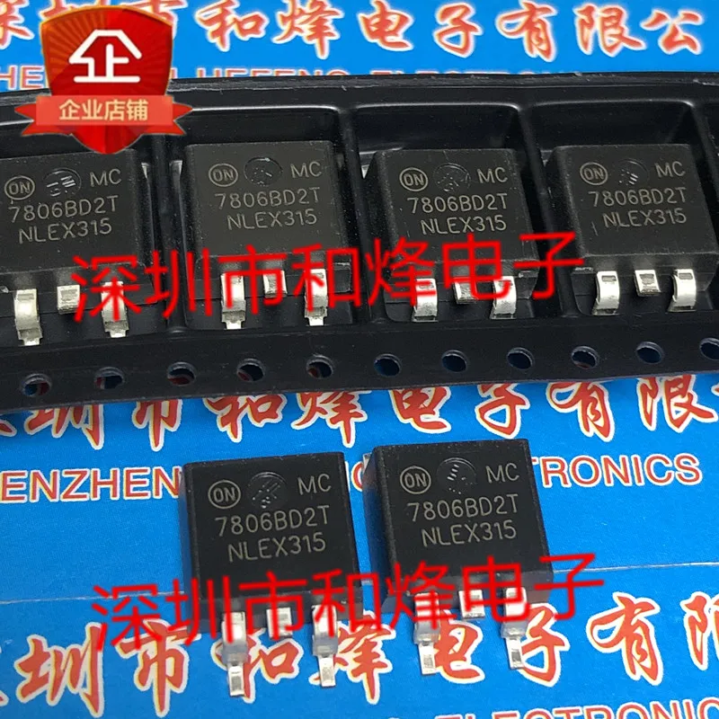 10PCS MC7806BD2T TO-263  in stock 100% new and original