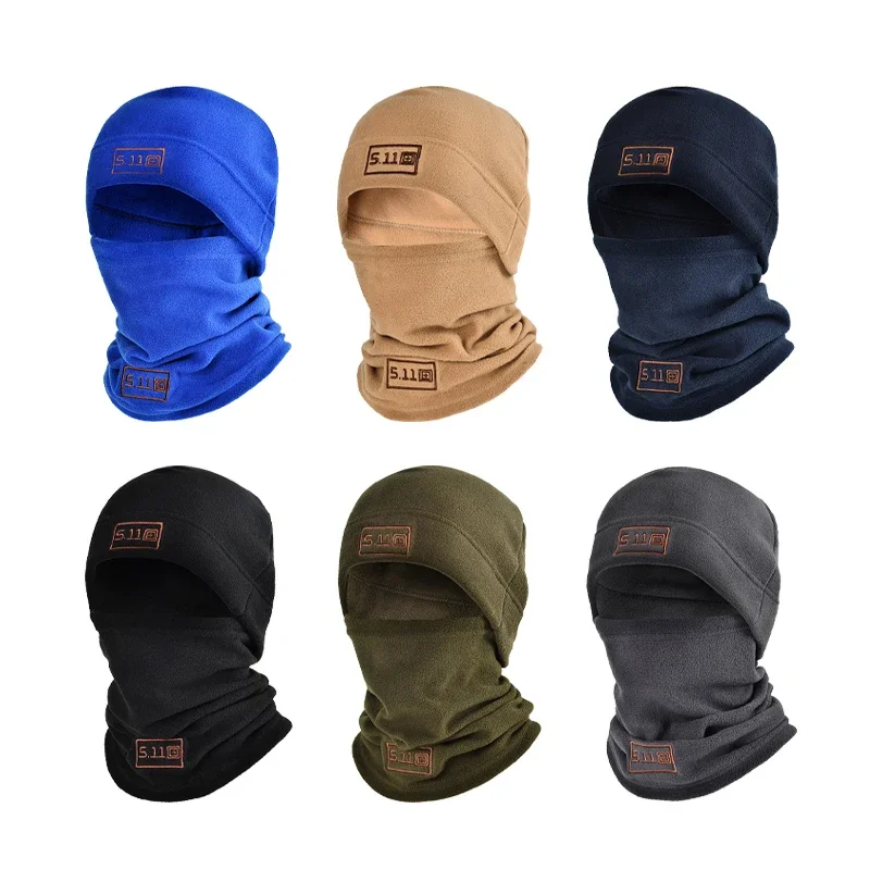 

Outdoor Warm Fleece Hat and Scarf Set Tactical Winter Balaclava Face Mask Neck Warmer Sport Cycling Ski Polar Fleece Scarf Hat