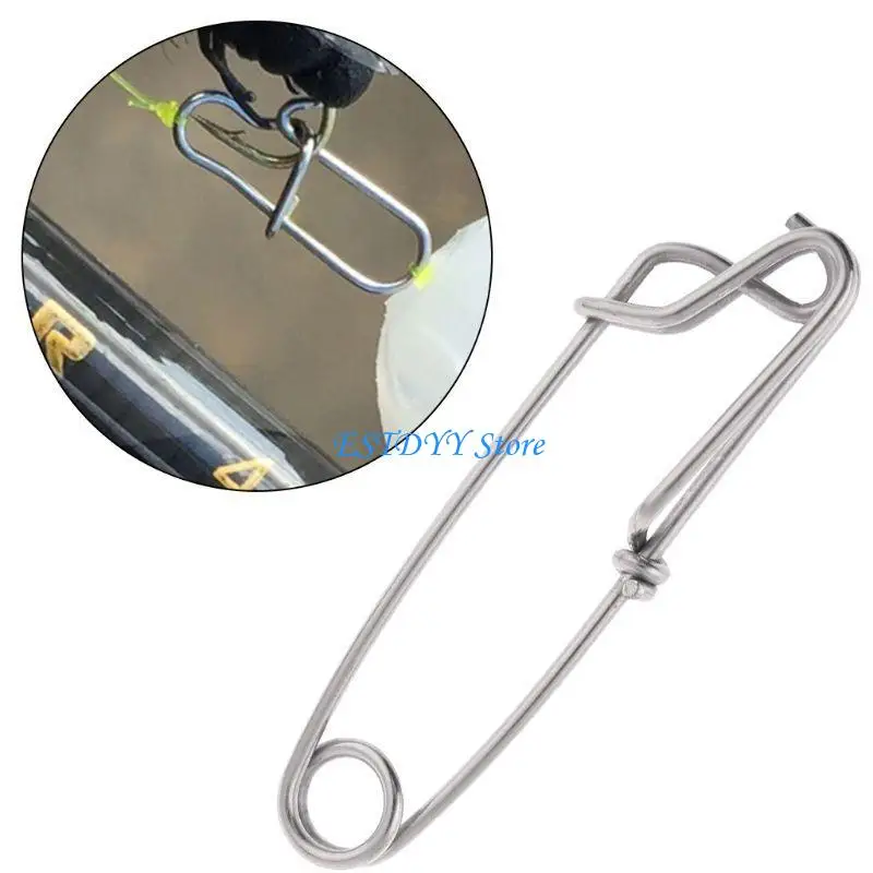 

G6DE 5Pcs/Pack Long Line Clips Stainless Steel Longline Branch Hanger Tuna Fishing Connectors Accessories