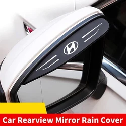 For Hyundai Tucson 2016 Solaris IONIQ5 I30 I35 I40 I20 I10 Car Rearview Mirror Rain Eyebrow Inverted Rearview Mirror Rain Shield