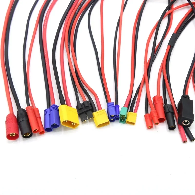 AMASS B6 Charge Line 4.0mm Banana Plug to T Plug EC3 EC5 XT30 XT60 XT90 MPX TRX AS150  With Silicone Cable 30CM for Rc Lipo view 3