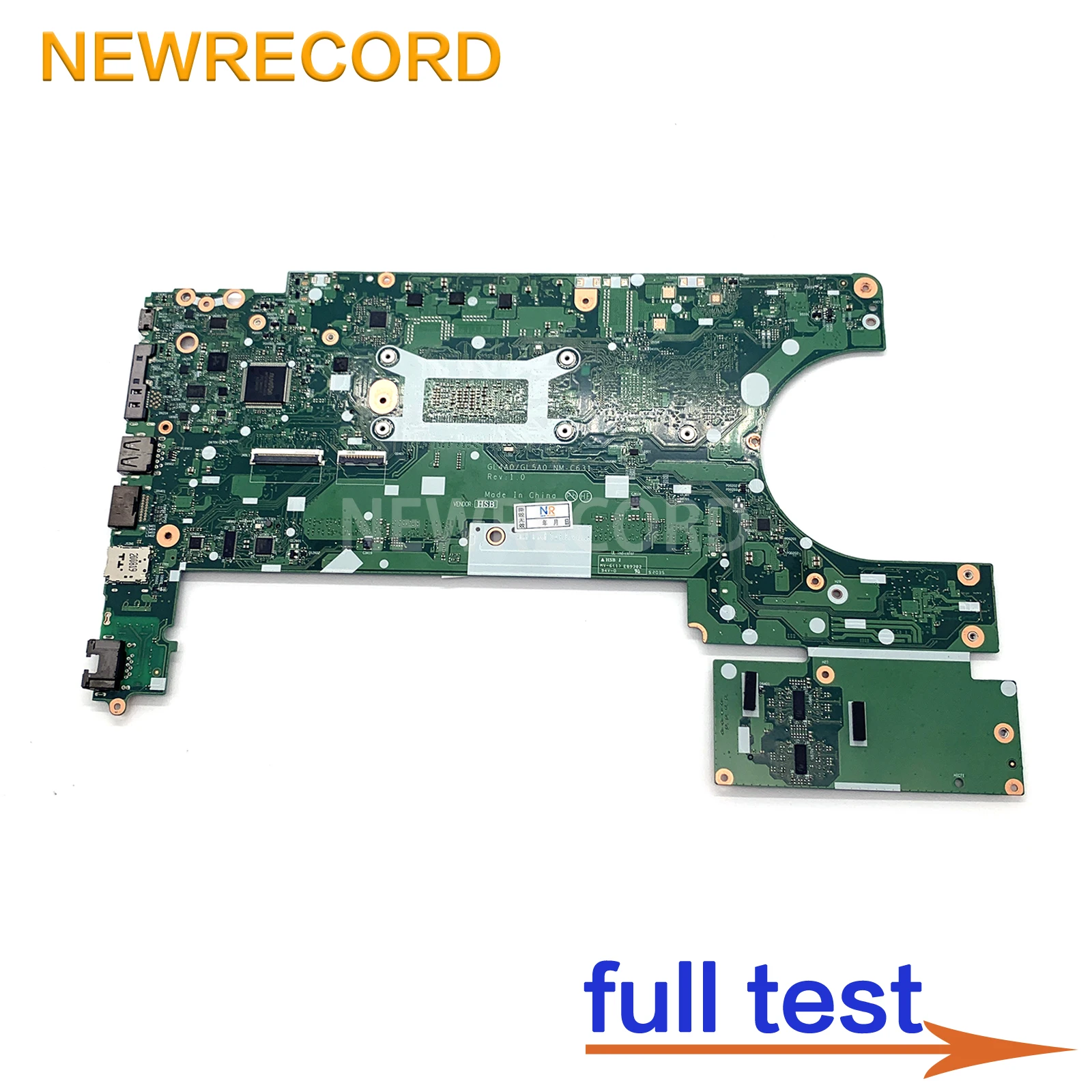 For Lenovo ThinkPad L14 L15 SSD NM-C631 Laptop Motherboard With CPU:I3-10110U I5-10210U I7-10510U FRU:5B20W77426 5B20W77438 UMA