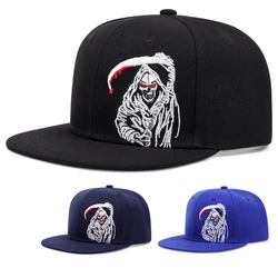 2024 New Fashion Death Scythe Embroidery Men Women Baseball Caps Hip Hop Sports Casual Trucker Caps Snapback Hat Outdoor Sun Hat