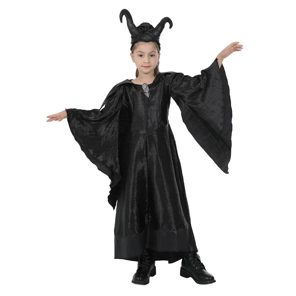 

Halloween Costume Children's Sleepy Curse Dark Witch Play Performances Toxic Queen Stage Drama Performance Dress up Clothes