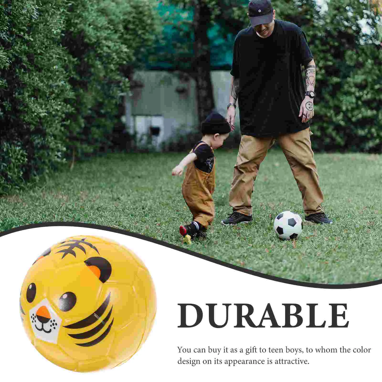 Kids Mini Toys Kids Football Soccer Boy Gift Animal Pattern Indoor Balls Toddlers 1-3 Child