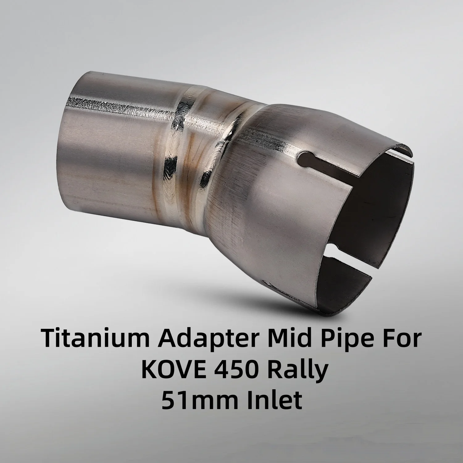 Exhaust For KOVE 450 Rally, Optional Modification: Header, Mid Pipe, Slip‑On Muffler, Header‑Mid Pipe, Full Exhaust System
