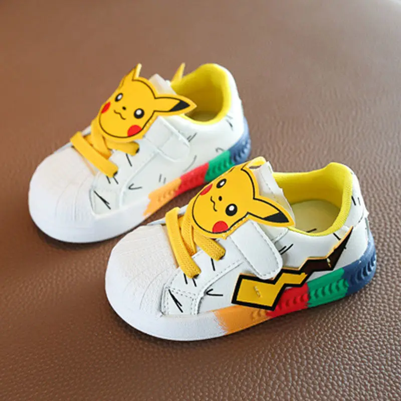 Pokemon Pikachu Baby Shoes Cute Cartoon Baby Non-slip Casual Shoes Boys Girls Toddler Shoes Sneakers Kids Outdoor Shoes Toys