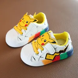 Pokemon Pikachu Baby Shoes Cute Cartoon Baby Non-slip Casual Shoes Boys Girls Toddler Shoes Sneakers Kids Outdoor Shoes Toys