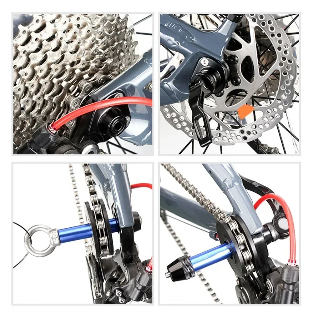 Bike Chain Keeper Bicycle 12mm Thru Axle Chain Keeper For MTB Road Bikes Outdoor Cycling Accessories Durable Practical Black image 4