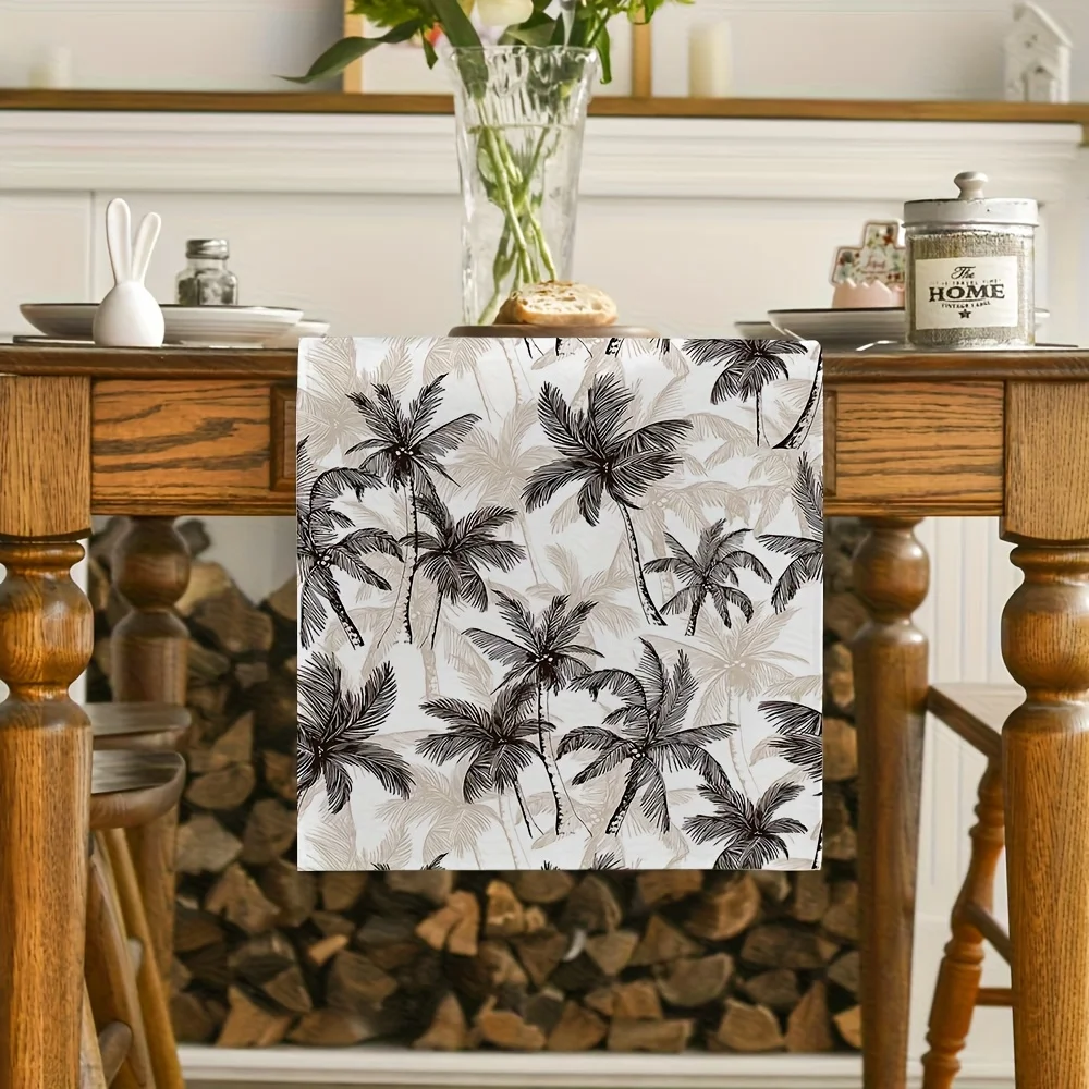 1 Piece Palm Leaf Table Runner, Suitable for Farmhouse, Indoor, Kitchen, Celebrations, Table Decoration, Restaurant and Banquet Decoration Supplies