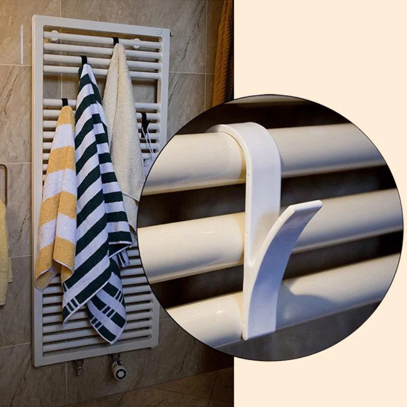 4pcs Radiator Clothes Drying Rack Radiator Rail Clothes Hanger For Heated Towel Holder Scarf Hanger Towel Heated Hooks