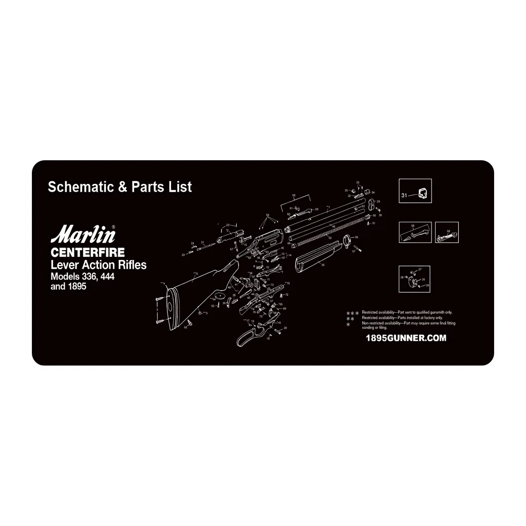 Tactical Gun Cleaning Mat, Waterproof Oil-Proof Desk Pad, Non-Fading Mouse Pad with Exploded Diagram, for Office & Gaming. view 6