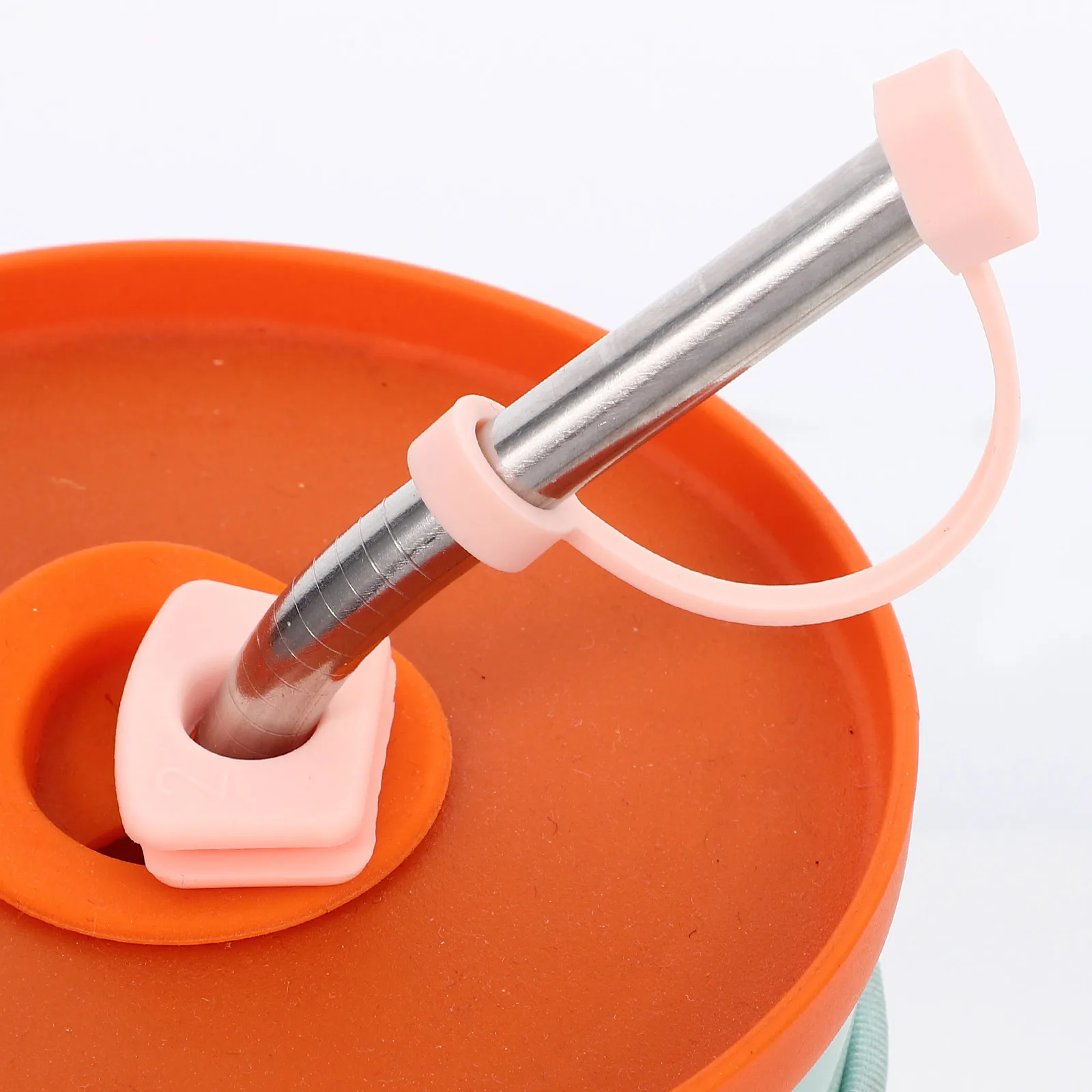 

2Sets Reusable Silicone Straw Cover Leakproof Spill Stopper Set Tumbler Protector Straw Caps Tumbler Stopper Drink Cup Plug