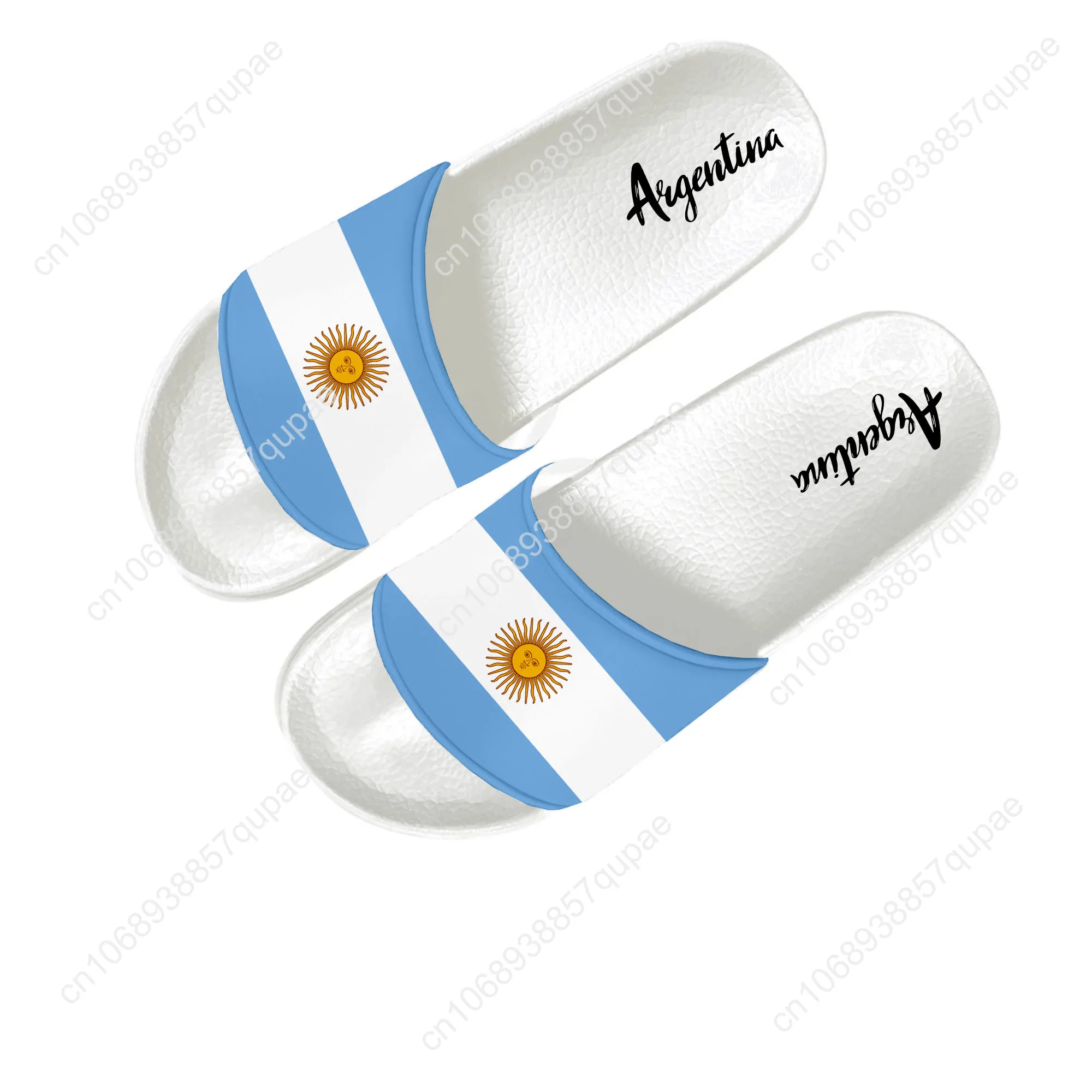 

Argentina National Flag Slippers Home Water Shoes Women Teenagers Fashion Beach Pool Sandals Custom Made Comfort Summer Slipper